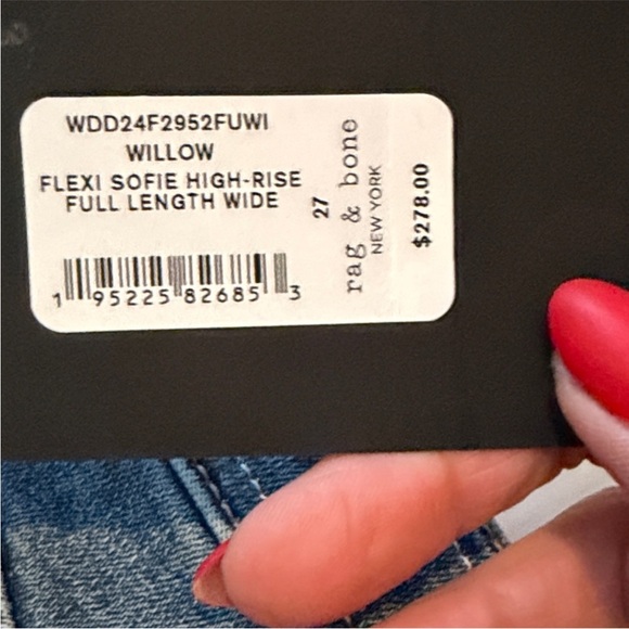 rag & bone Willow Flexi Sofie High-Rise Wide leg - Picture 8 of 8